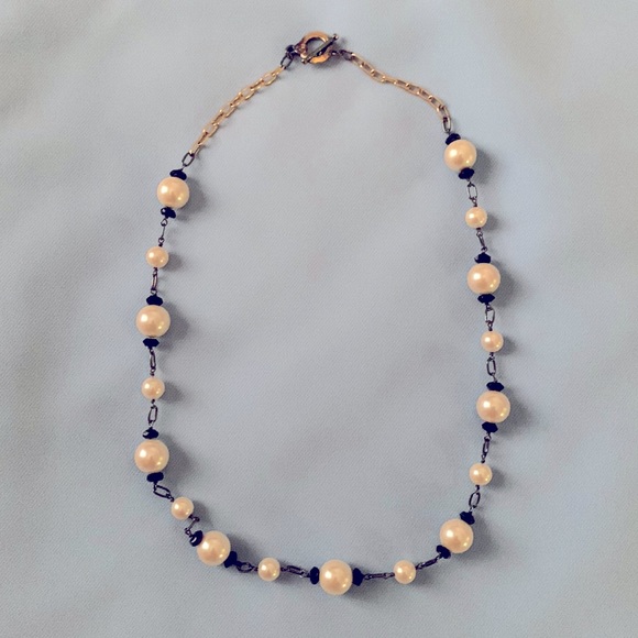 Brooks Brothers matching black and white necklace and bracelet - Picture 2 of 5